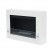 Nebraska White - Square wall-mounted bioethanol fireplace