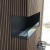 Foco Corner Left 800 - Modern left-sided corner bioethanol fireplace with sleek black design and tempered glass.