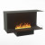 Foco Corner Right 1000 hybrid fireplace for built-in installation