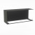 Foco Corner Right 1200 hybrid fireplace for built-in installation