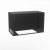 Foco Corner Left 800 hybrid fireplace for built-in installation