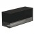 Foco Corner Left 1200 - Modern corner bioethanol fireplace with a sleek black frame and vibrant flames.