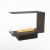 Foco Room Divider 800 hybrid fireplace for built-in installation