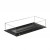 Foco Four 800 built-in bioethanol fireplace with black steel frame, tempered glass panels, and a vibrant flame display