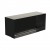 Foco One 1200 - Built-in bioethanol fireplace insert with a sleek black frame