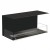 Foco Three 1000 bioethanol fireplace with three open sides for a panoramic flame view.