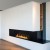 Planika corner fireplace facing right