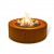 Planika Galio Star Corten Automatic Gas Fireplace for outdoor use