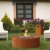 Planika Galio Star Corten Automatic Gas Fireplace for outdoor use