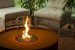 Fire pit Glass cylinder and installation