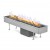 Planika Galio Insert Automatic 1000 gas fireplace for outdoor use