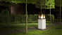 Outdoor gas fireplace