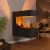 Glow Fire Schiller Wall Black OMC 400 Wall-mounted Water Vapour Fireplace – Realistic Flame Effect