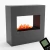 Goethe Gray OMC 600 – Realistic Flame, Eco-Friendly Design, Freestanding (Gray)