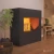 Goethe Black OMC 600 – Realistic Flame, Eco-Friendly Design, Freestanding (Black)