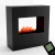 Goethe Black OMC 600 – Realistic Flame, Eco-Friendly Design, Freestanding (Black)