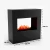 Goethe Black OMC 600 – Realistic Flame, Eco-Friendly Design, Freestanding (Black)
