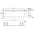 Aflamo Gold 132 cm black wall-mounted electric fireplace