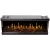 Aflamo Gold 132 cm black wall-mounted electric fireplace