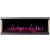 Aflamo Gold 132 cm black wall-mounted electric fireplace