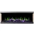 Aflamo Gold 132 cm black wall-mounted electric fireplace