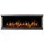 Aflamo Gold 152 cm black wall-mounted electric fireplace