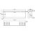 Aflamo Gold 152 cm black wall-mounted electric fireplace