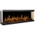 Aflamo Gold 152 cm black wall-mounted electric fireplace