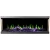 Aflamo Gold 152 cm black wall-mounted electric fireplace