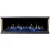 Aflamo Gold 193 cm black wall-mounted electric fireplace