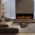 Aflamo Gold 152 cm black wall-mounted electric fireplace