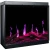 Goldman Wall-Mounted Electric Fireplace in Black