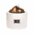 Happy Cocooning White Round Gas Fireplace Fire Table