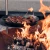Höfats TRIPLE Table for grilling and cooking on TRIPLE fire pits.
