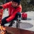 Höfats TRIPLE Table for grilling and cooking on TRIPLE fire pits.