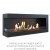 Corner bio fireplace 120 cm (left)