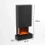Hölderlin Tall Wall-Mounted Water Vapour Fireplace - Black