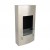 Uniquely designed bio ethanol wall fireplace with a glass window panel