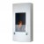 Uniquely designed bio ethanol wall fireplace with a glass window panel
