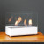 White bio fireplace