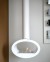 Toronto White - 2-sided ceiling mounted bioethanol fireplace