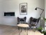 Large White Bio Fireplace for Wall Mounting