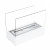 White bio fireplace