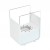 Small table bio fireplace in white 