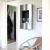 Uniquely designed bio ethanol wall fireplace with a glass window panel