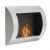 Ocean - Bioethanol wall fireplace in steel with a length of 60 cm