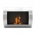 Ocean - Bioethanol wall fireplace in steel with a length of 60 cm