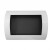 Ocean - Low-cost wall fireplace in white with a length of 60 cm