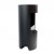 Montgomery Black open free-standing bioethanol fireplace in wood stove design