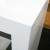White freestanding bioethanol fireplace 120cm